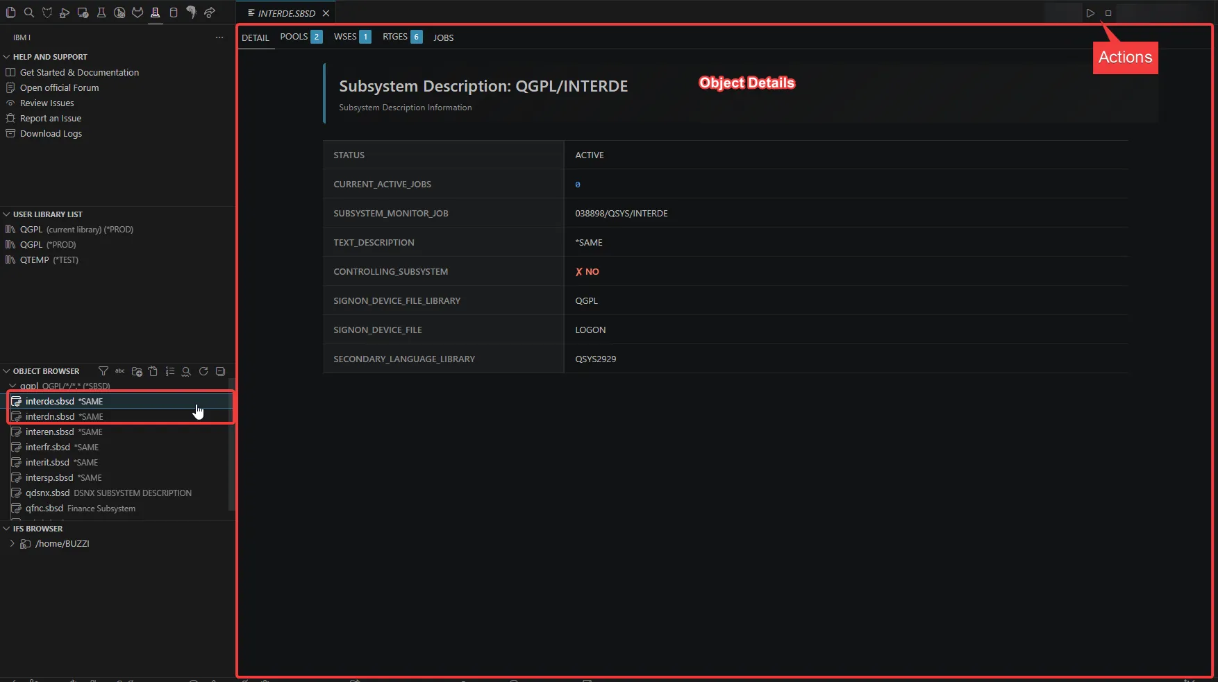 Object Details Editor