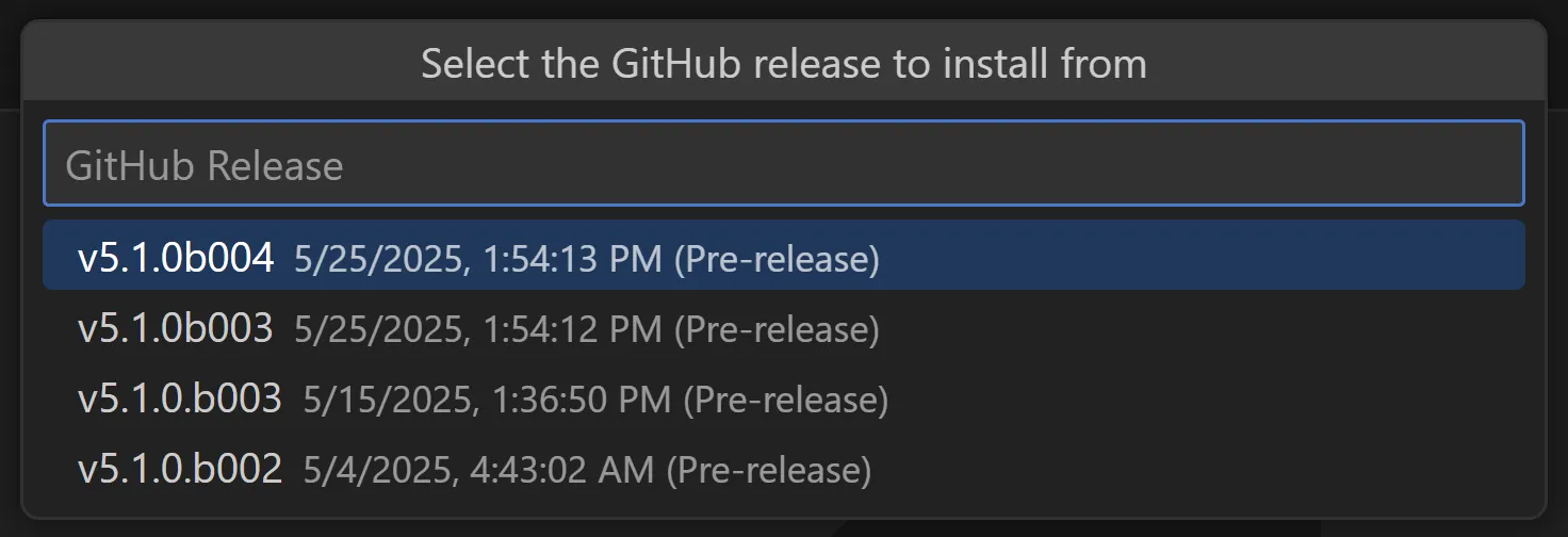 GitHub Releases