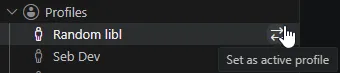 Profiles options