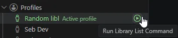 liblist command profile